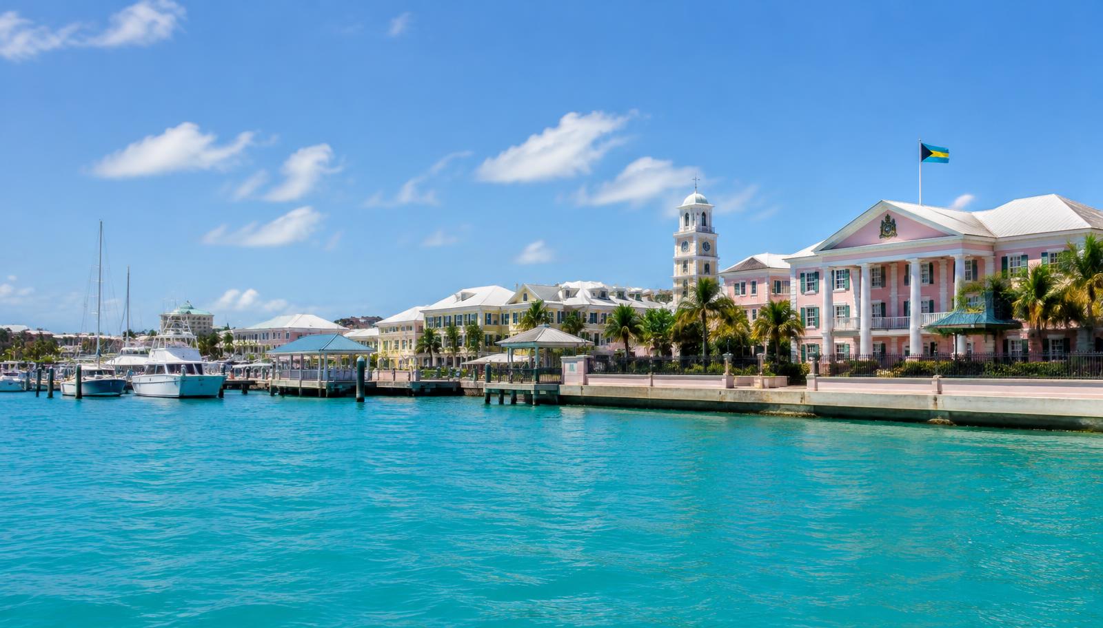 Illustrative view of the Bahamian waterfront